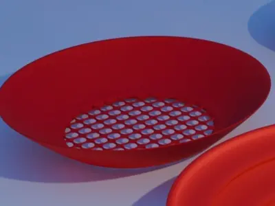 Gold pan set 3D model