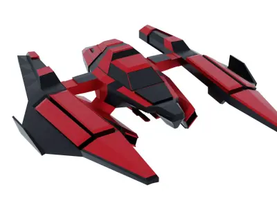 LOW-poly 3D Spaceship  Free 3D model