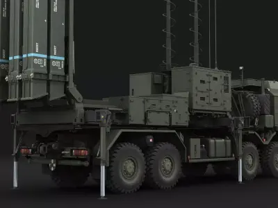 IRIS-T SLM Launcher 3D model