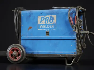 Welding machine Low-poly 3D model order