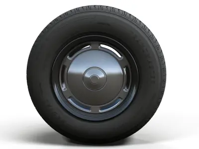 Taxi car wheel 3D model