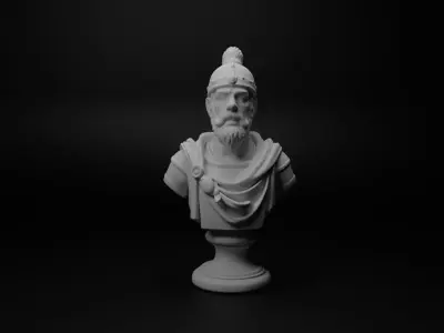 Ottoman Soldier Bust Chess 3D print model buy