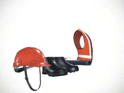 Industrial Safety Low-poly 3D model