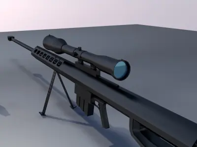 Sniper Barret 3D model