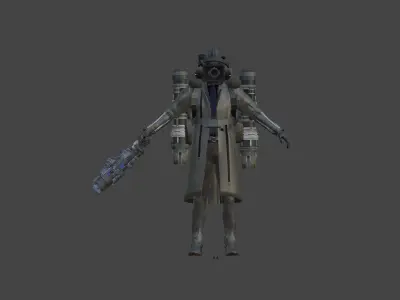 reinforcment large cameraman 3D model