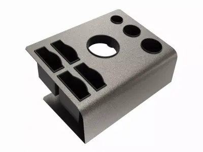 Hair Salon Rack Tool Holder Organizer 3D model