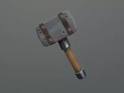 stylized weapons 3D model