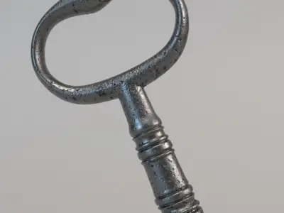 Key Old Vintage 3D model