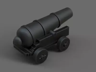 cannon 3D model