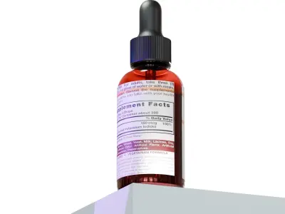 medicine drug 3d model Low-poly 3D model