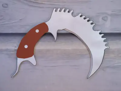 tiger knife 3D model