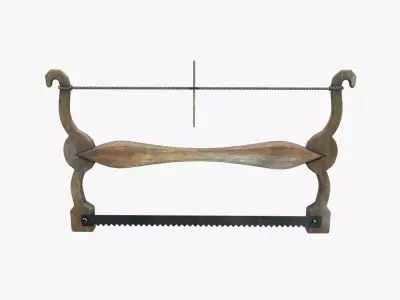Medieval Hand Saw V01 Low-poly 3D model