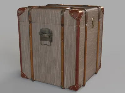 Southern Enterprises Devane Linen Trunk 3D model