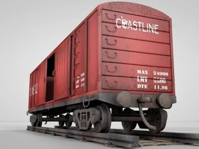 Cargo Wagon 3D model