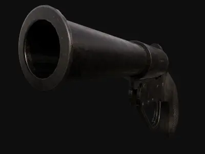 British Flare Gun Free low-poly 3D model