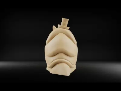 Business snail 3D model
