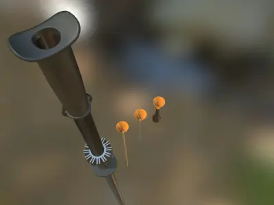 Blowgun Cold Steel Big Bore 4 Foot Low-poly 3D model