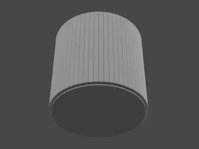 Hardsurface padding Cylinder  Free 3D print model