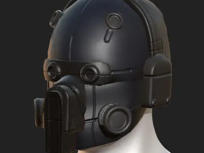 Helmet military combat soldier armor  Low-poly 3D model shop