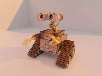 Wall-e wall e robot Low-poly 3D model