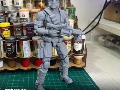 Doom Hunter Donman art Original 3D printable full action figure 3D print model