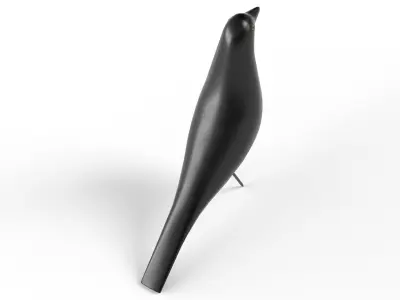 Bird Decoration Low-poly 3D model