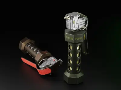 Stun grenade - flash grenade 3D model