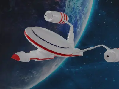 Space ship 3D model buy