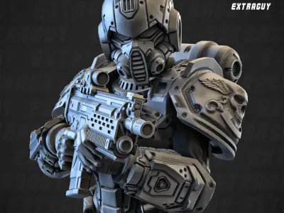  Femme Pilot 100mm and 32mm 3D print model