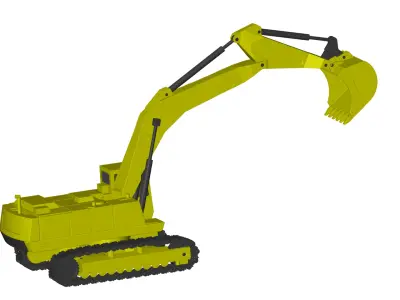 Volvo Excavator 3D model by truck-3d