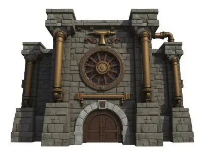 Ironbound Dwarven Forge 3D Model Low-poly 3D model