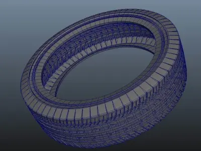 Car Tyre or Tire 3D model