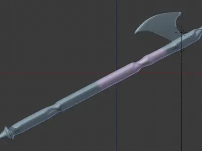 mele axe Free low-poly 3D model