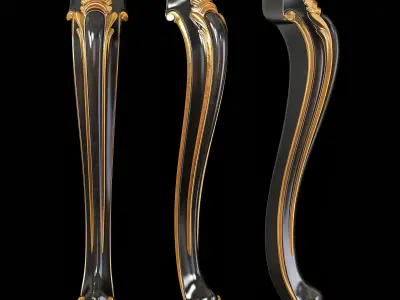 Classic leg 024 3D model