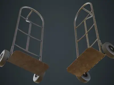 Hand Truck 5B Low-poly 3D model