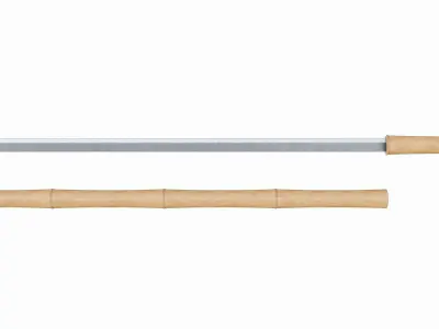 Japanese weapon set Low-poly 3D model