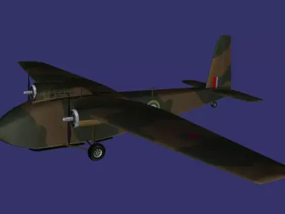 GAL 58 Hamilcar X Free low-poly 3D model