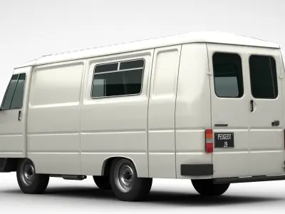 Peugeot J9 Van 1981 3D model