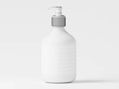 Pump Bottle 3D Model Low-poly 3D model