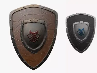 Eternal Guard Shield Low-poly 3D model