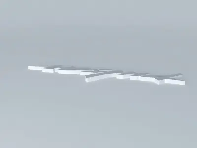 Press silver logo Free 3D model