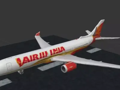 Areoplane Model Air India Aircraft 3D model