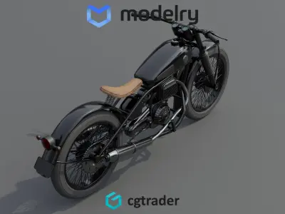 Motorcycle 3D model 5