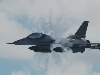 F16-Low-Poly 3D model