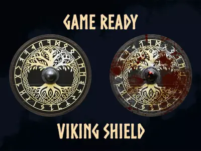 Viking Shield 3 - New and bloody 3D Model Pack