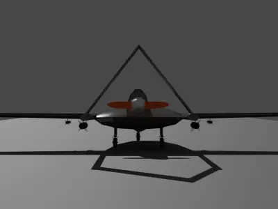 Armed Unmanned Aerial Vehicle 3D print model