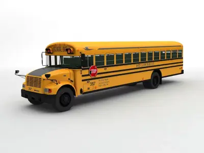 School Bus  3D model purchase