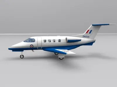 embraer phenom 100 Low-poly 3D model