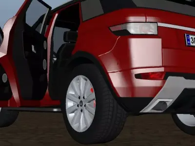 Rang Rover Low-poly 3D model