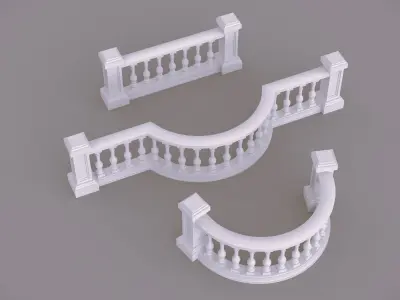 classic balustrad 3D model